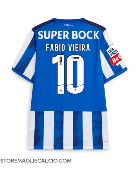 Porto Fabio Vieira #10 Maglia Gara Casa Repliche 2024-25 Maniche Corte Porto Fabio Vieira #10 Maglia Gara Casa Repliche 2024-25 Maniche Corte